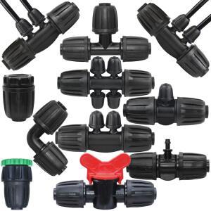 KESLA 2인치 점적 관수 세트 파이프 호스 누수 커넥터 방지 16MM PE 7MM