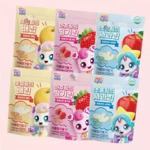캐치티니핑 동결건조 과일칩 3종 2세트 딸기칩2+사과칩2+배칩2 유아간식 하츄핑 사뿐핑 뽀니핑 4530411