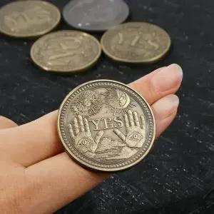 청동 예스 기념 동전 컬렉션 선물 기념품 미술 금속 앤티크 공예 1 개