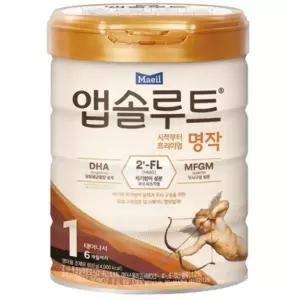 앱솔루트 명작 분유 1단계, 800g, 2개 ,당일발