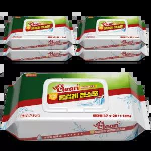순수나라렛츠클린 렛츠클린 물걸레청소포 특대형 30매5팩 고급형 엠보싱 베이킹소다 항균