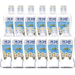 가그린 구강 청결제 카모마일 750ml X 12개