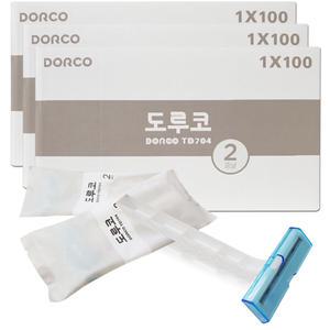 도루코 TD704 일회용면도기 300개 개별포장 휴대용 여행용 업소용 일회용 면도기