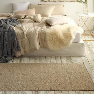 [한빛카페트]그리스 직수입 폴라 논슬립 워셔블 사이잘룩 러너 침실러그 80x200cm 3colors