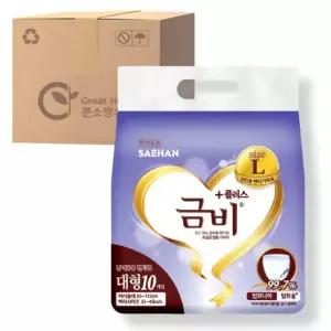 금비 팬티 기저귀 대형 10매 4팩 (40매)