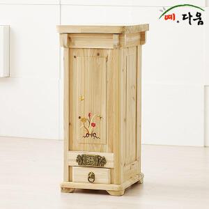 예다움 삼나무 상감 원목 쌀통 20kg
