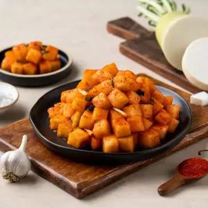 [보성녹차김치] 깍두기 2kg 국내산100% 당일제조 정온가푸드 HACCP
