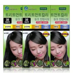 다바찌 트리트먼트칼라 염색약 3B 흑갈색 x 3개