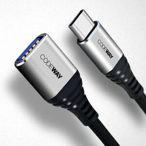 [코드웨이] C타입 3.2 GEN1 OTG 케이블 0.12m외