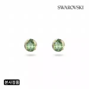 [/본사정품] Chroma 그린 골드 톤 스터드 귀걸이 5639120
