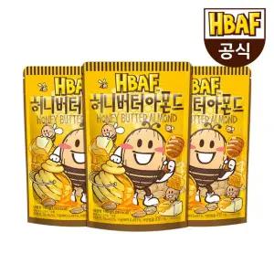 [HBAF] 바프 허니버터 아몬드 190g 3봉 세트