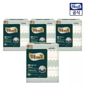 잘풀리는집 명품 로션 미용티슈 230매 3입 4개