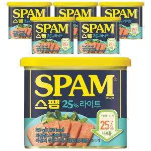 CJ 스팸 25%라이트, 340g, 6개