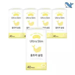 춤추는고래 슬림 팬티라이너 40P X 5팩(200매)