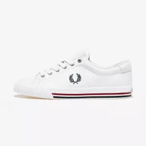 프레드 페리 언더스핀 레더 색상 White/Navy(100) B4343-White/Navy(100)