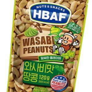 (다올)HBAF x 땅콩 120g 3봉 와사비맛 바프