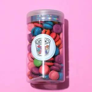 대용량 미니마카롱 600ml 쿠키 초코 꼬끄 답례품인기 우유말먹 씨리얼 케이크장식 소풍간식 한입간식 당충전