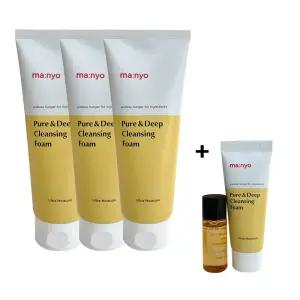 마녀공장 대용량 퓨어 클렌징 폼200ml x 3개 + 퓨어폼20ml 1개 + 딥클린8ml 1개 / 써클