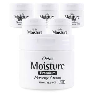 오릭스 모이스처 프리미엄 마사지크림 450ml x 5개 대용량 피부 전신 마사지 클렌징 전문가용 크림 로션