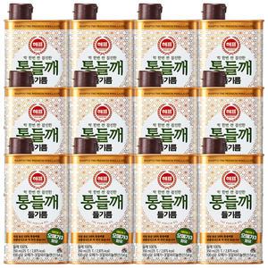 해표 통들깨 들기름 350ml x 12개