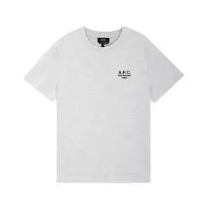 A.P.C 아페쎄 공용 로고 그리스 샤인 반팔티 COHBU M26388 TPN