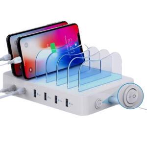 휴대폰 고속 멀티충전기 스마트폰 대량 충전기 업소용 가정용 6포트 CS60PD(2세대)