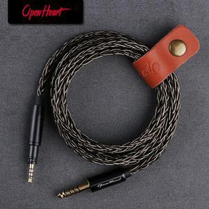 OPENHEART 8 코어 헤드폰 케이블 Sennheiser Momentum 2/3/4 HD 400S 실버 도금 구리 업그레이드