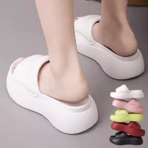 멜럽 여성 통굽 실내화 슬리퍼 7cm 키높이 착화감 좋은 여자 사무실 교사 신발