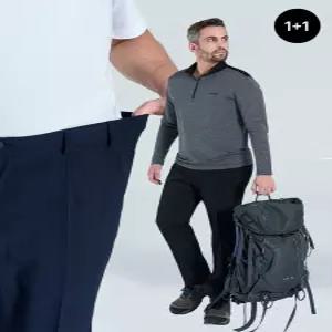 [1 1] 원턱 여름 아이스 쿨 아웃도어 액티브 스판 데일리 팬츠