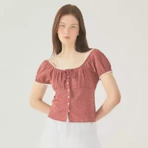 [후아유](김해점)Check Patterend Blouse WHYAF3751F