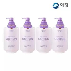 샤워메이트 딥모이스처 클린 솝 바디워시 1L X 4개 (코튼/베이비파우더/피오니머스크 택1)