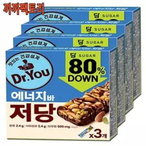 닥터유 에너지바 저당3팩 150g x 4팩