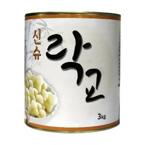 코우 신슈 캔락교 3kg 절임락교 일식반찬 대용량