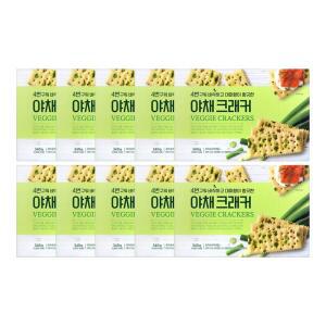 대파향 야채 크래커 대용량 개별포장 쿠키 340g x 10개