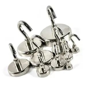 네오디움 S형 마그네틱 자석 48 60mm/고리/홀더/수납/후크/걸이/초강력/고리형/행거/강력/접착/현관/부착식