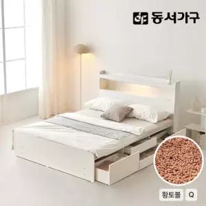 동서가구 온결 황토볼 온열 2단 4서랍 아쿠아텍스 수납 흙침대 Q DF926976
