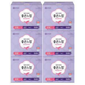 좋은느낌 오리지날 맥시슬림 날개 중형14p x6개