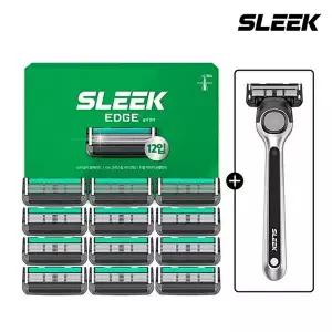 [슬릭]SLEEK 슬릭 엣지 면도날 기획세트 4호(12입)+엣지 면도기 증정