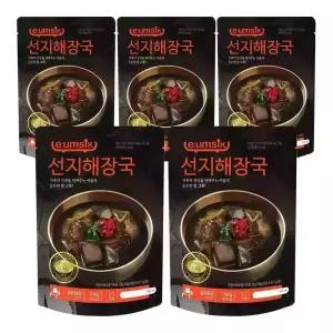 청우식품 이음식 선지해장국 700g 5개