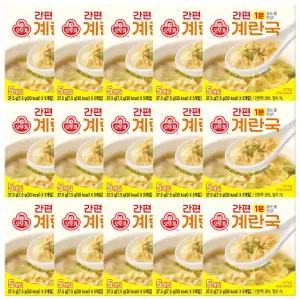 오뚜기 간편 계란국 37.5g x 15개 / 간편식