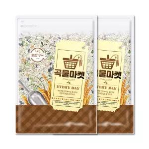 [곡물마켓] 발아현미혼합19곡5kg x 2