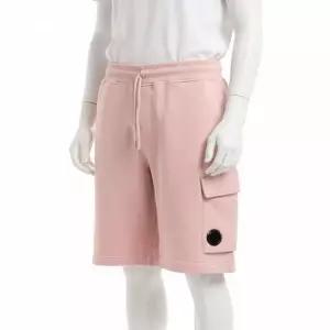 [CP컴퍼니]CP COMPANY Cotton Diagonal Fleece Cargo Shorts 18CMSB101A 110044R 520 코튼 다이애그널 플리