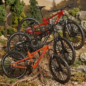 자전거 피규어 모형 동작 다이캐스트 산악자전거 풀서스펜션-MTB 미니어처 인테리어소품