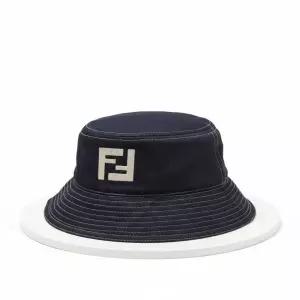 [펜디]FENDI FF Squared denim bucket hat FXQ958 ARR1 F0QA2 스퀘어 데님 버킷 햇 873425