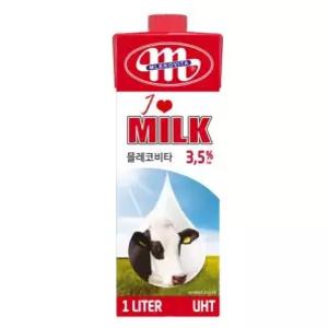 믈레코비타 폴란드 멸균우유 1L 12개