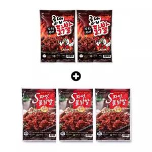 [원앙][원앙닭발] 뼈없는 S라인 불닭발 230g (3팩) + 무뼈 졸맵 닭발 150g (2팩)