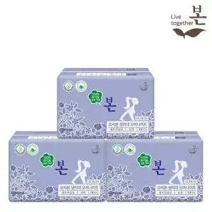 유기농 순면 유기농본 울트라슬림 생리대 오버나이트 10P 3팩