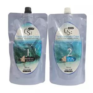 소망 CS 트리트먼트 칼라크림 오징어먹물 염색약 500ml/새치커버