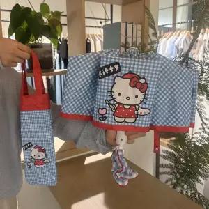 키티 접이식 우산 자동 3단 캐릭터 경량 미니 수동 에쁜우산