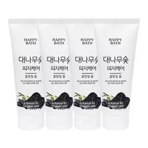 [셀러허브]해피바스 대나무숯 피지흡착 클렌징폼 200g x4 (S12261727)